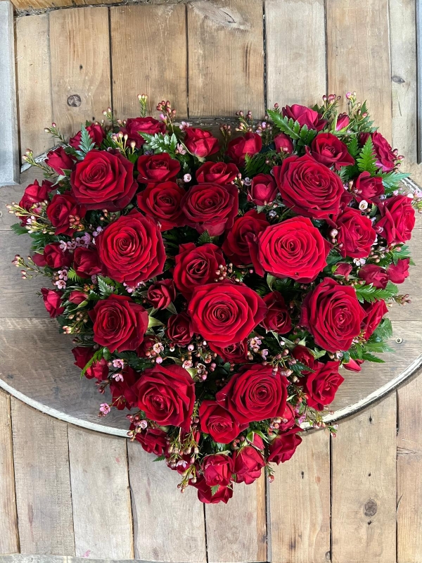 Red Rose Heart Tribute